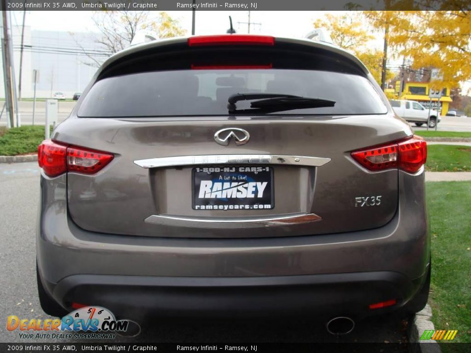 2009 Infiniti FX 35 AWD Umbria Twilight / Graphite Photo #6