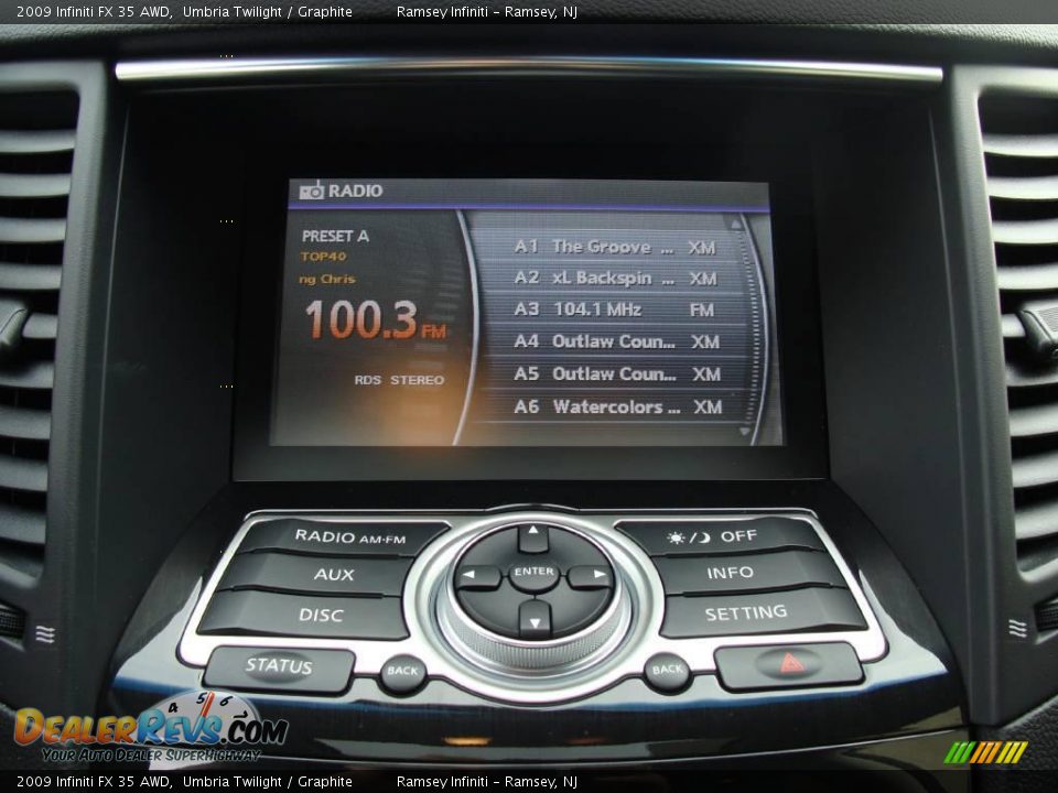 2009 Infiniti FX 35 AWD Umbria Twilight / Graphite Photo #12