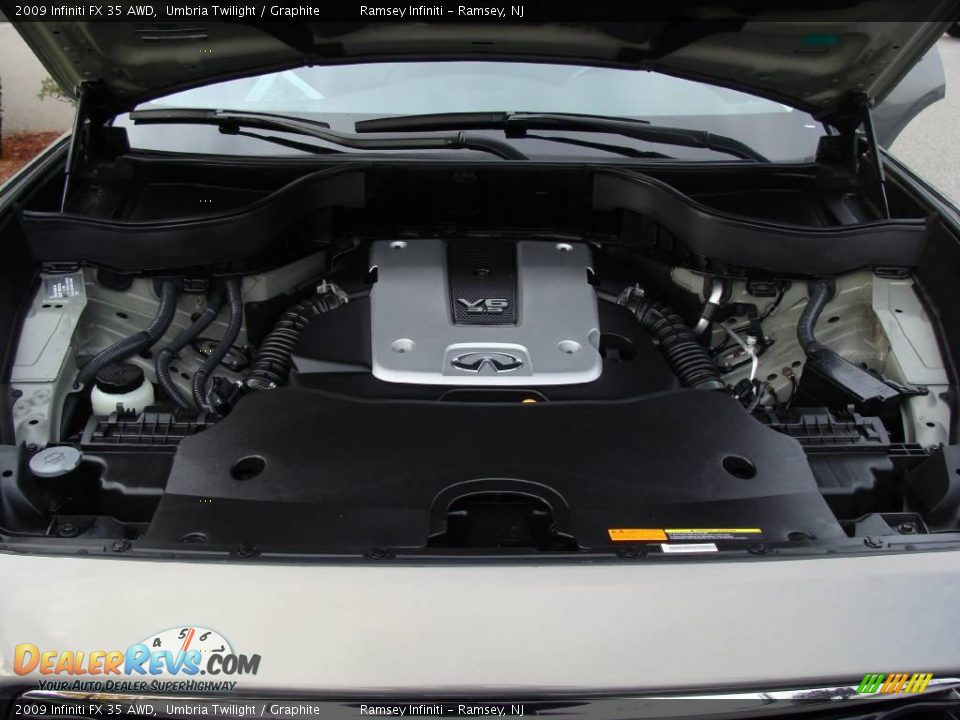 2009 Infiniti FX 35 AWD Umbria Twilight / Graphite Photo #14