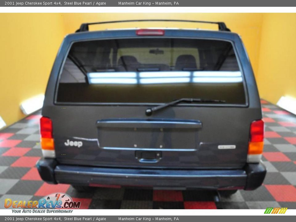 2001 Jeep Cherokee Sport 4x4 Steel Blue Pearl / Agate Photo #5