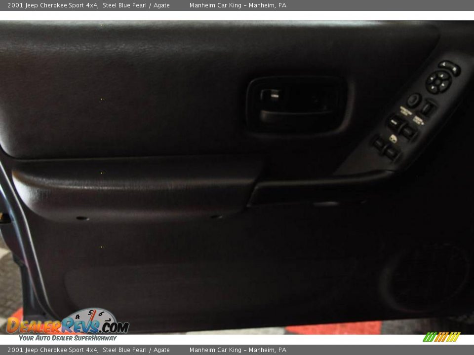 2001 Jeep Cherokee Sport 4x4 Steel Blue Pearl / Agate Photo #12