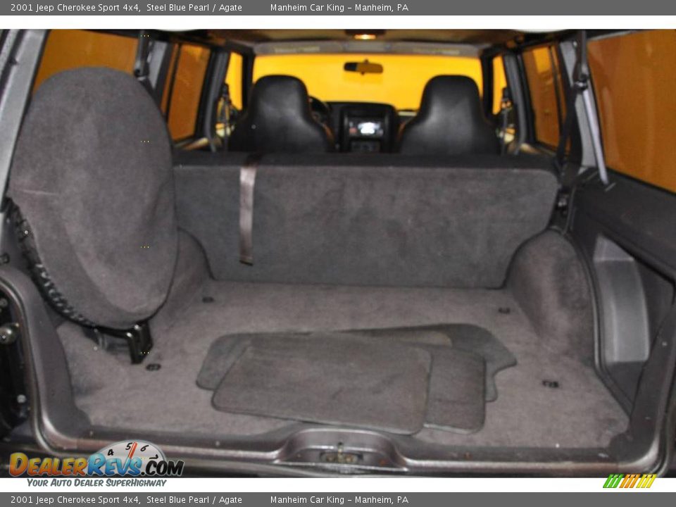 2001 Jeep Cherokee Sport 4x4 Steel Blue Pearl / Agate Photo #15