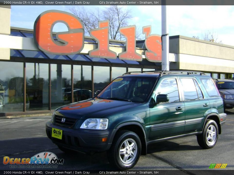 2000 Honda CR-V EX 4WD Clover Green Pearl / Dark Gray Photo #1