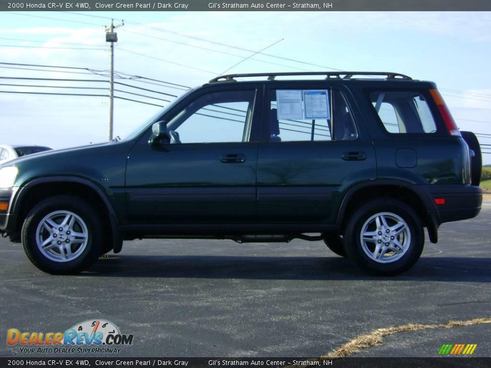 2000 Honda CR-V EX 4WD Clover Green Pearl / Dark Gray Photo #4