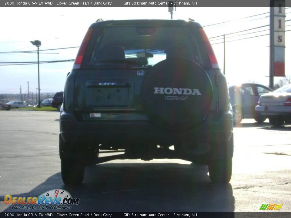 2000 Honda CR-V EX 4WD Clover Green Pearl / Dark Gray Photo #6