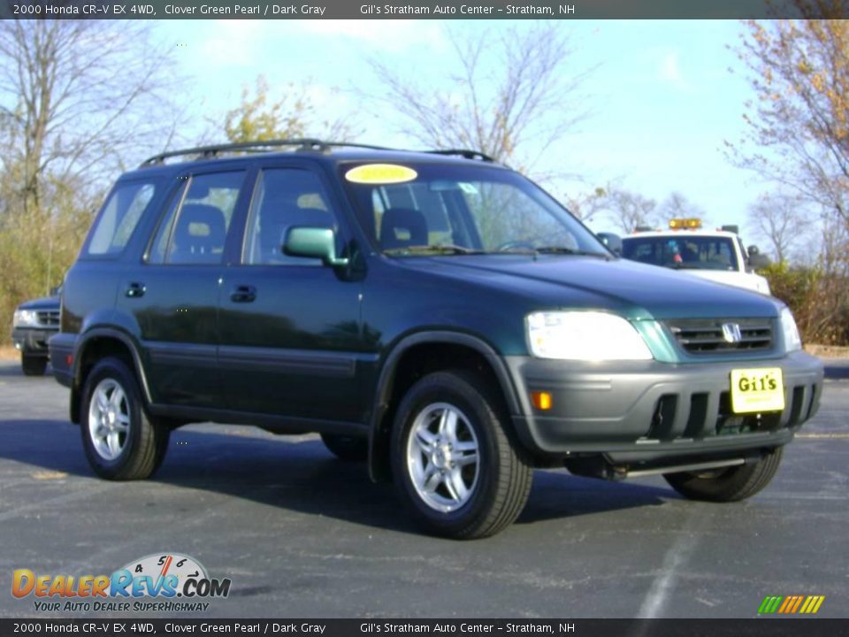 2000 Honda CR-V EX 4WD Clover Green Pearl / Dark Gray Photo #9