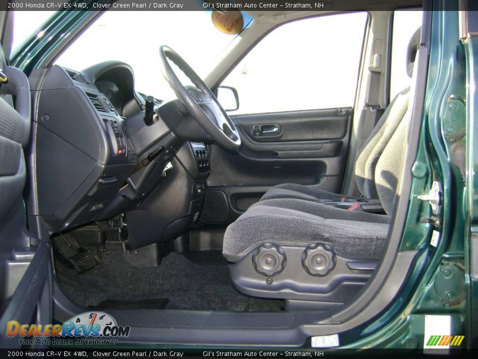 2000 Honda CR-V EX 4WD Clover Green Pearl / Dark Gray Photo #10