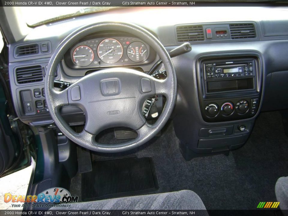 2000 Honda CR-V EX 4WD Clover Green Pearl / Dark Gray Photo #13