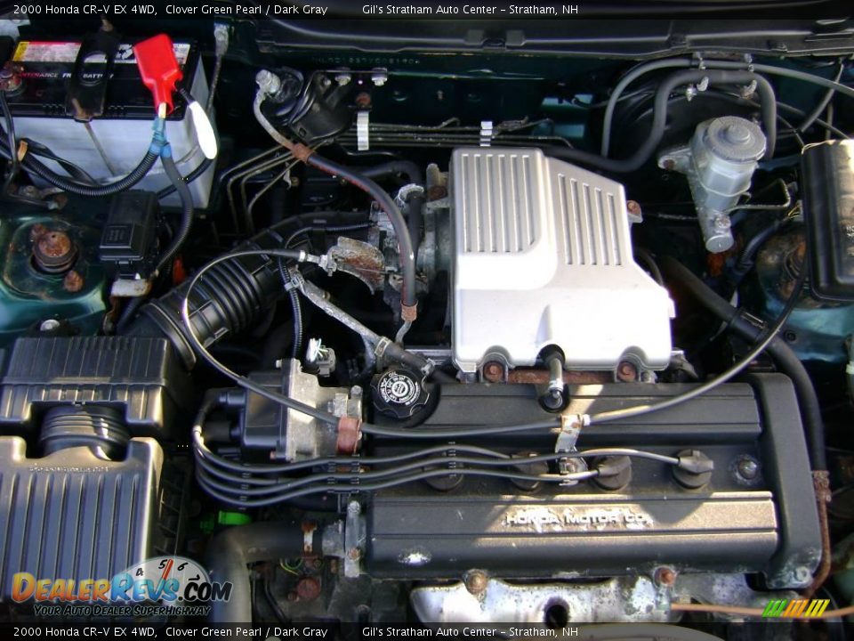 2000 Honda CR-V EX 4WD Clover Green Pearl / Dark Gray Photo #17