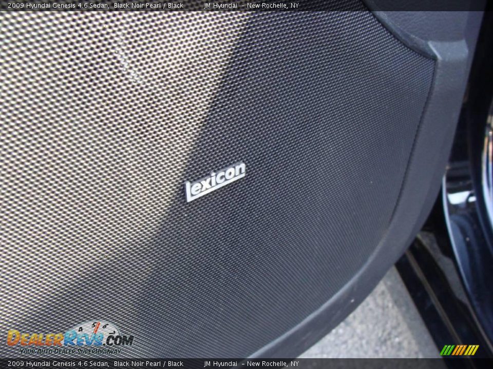 2009 Hyundai Genesis 4.6 Sedan Black Noir Pearl / Black Photo #12