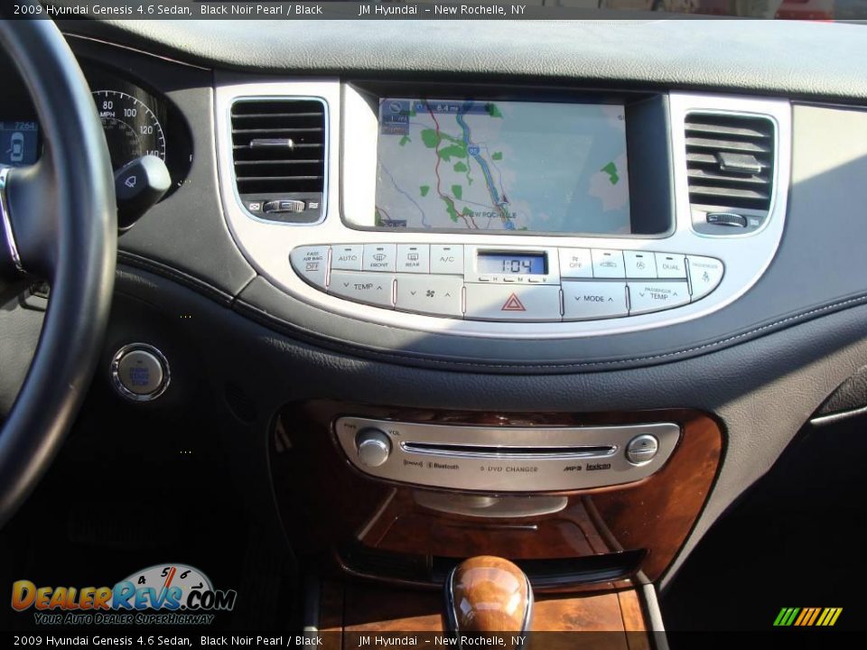 2009 Hyundai Genesis 4.6 Sedan Black Noir Pearl / Black Photo #21