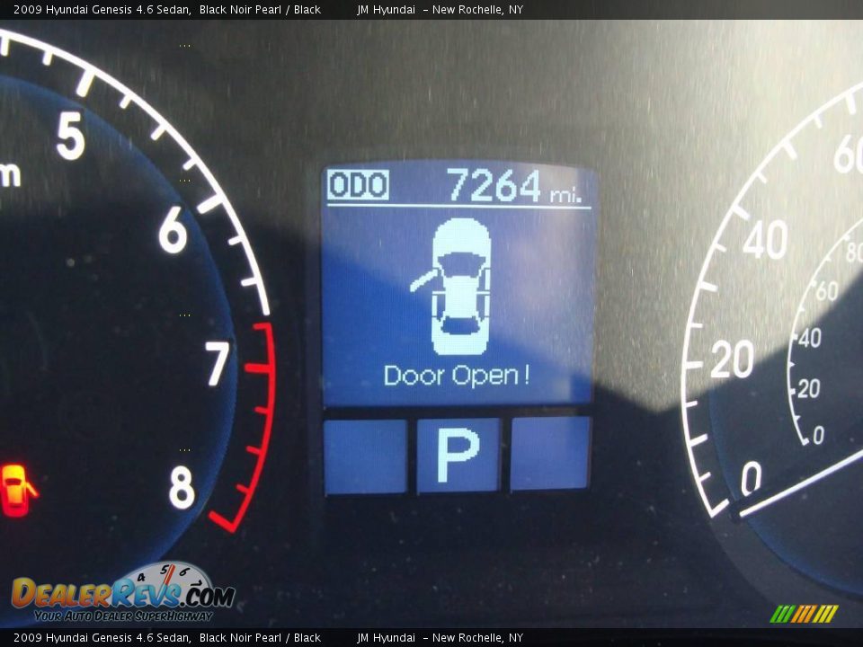 2009 Hyundai Genesis 4.6 Sedan Black Noir Pearl / Black Photo #26