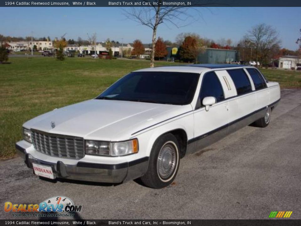 1994 Cadillac Fleetwood Limousine White / Black Photo #1