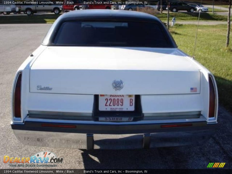 1994 Cadillac Fleetwood Limousine White / Black Photo #17