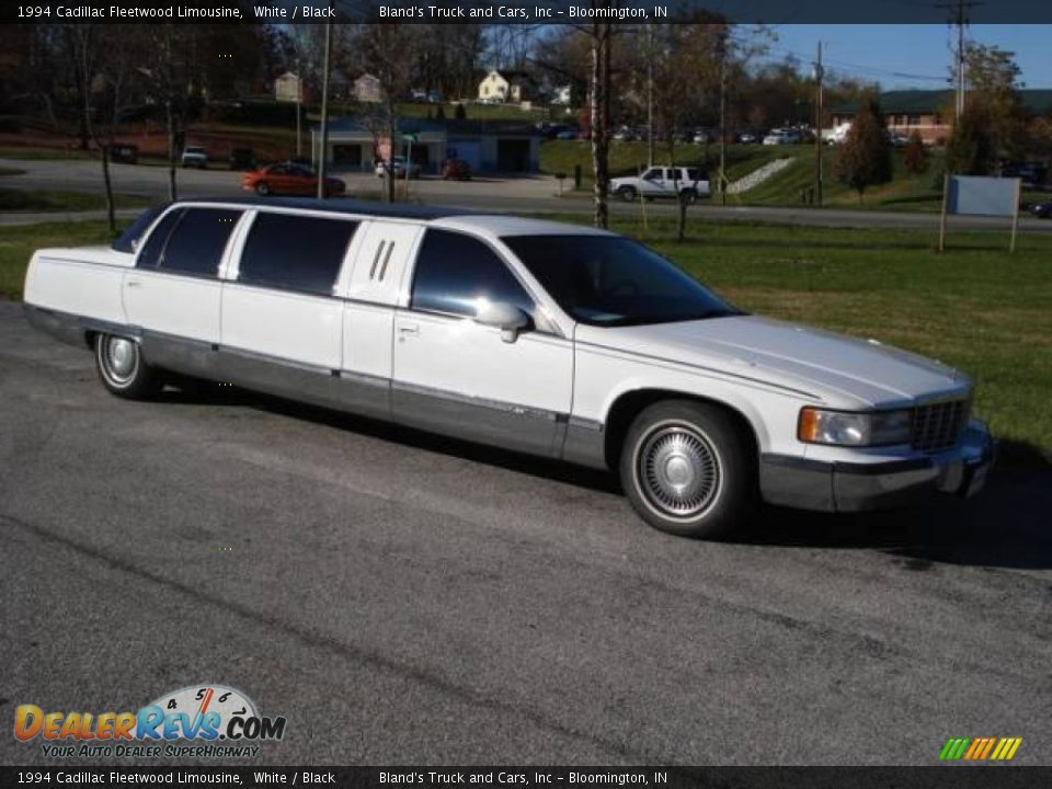 1994 Cadillac Fleetwood Limousine White / Black Photo #22