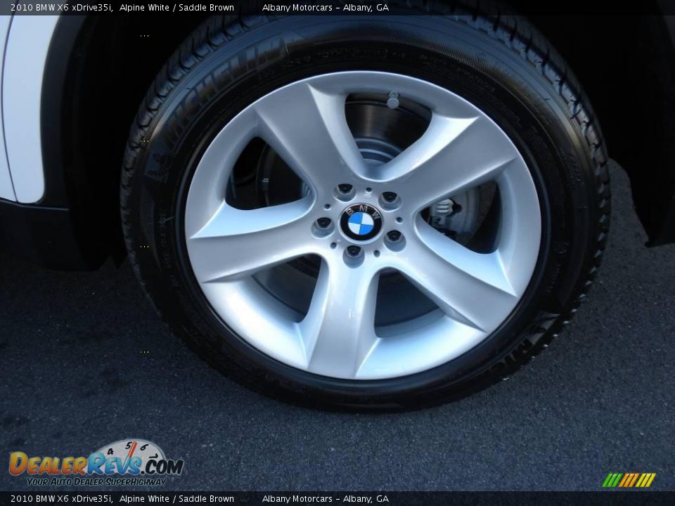 2010 BMW X6 xDrive35i Alpine White / Saddle Brown Photo #6