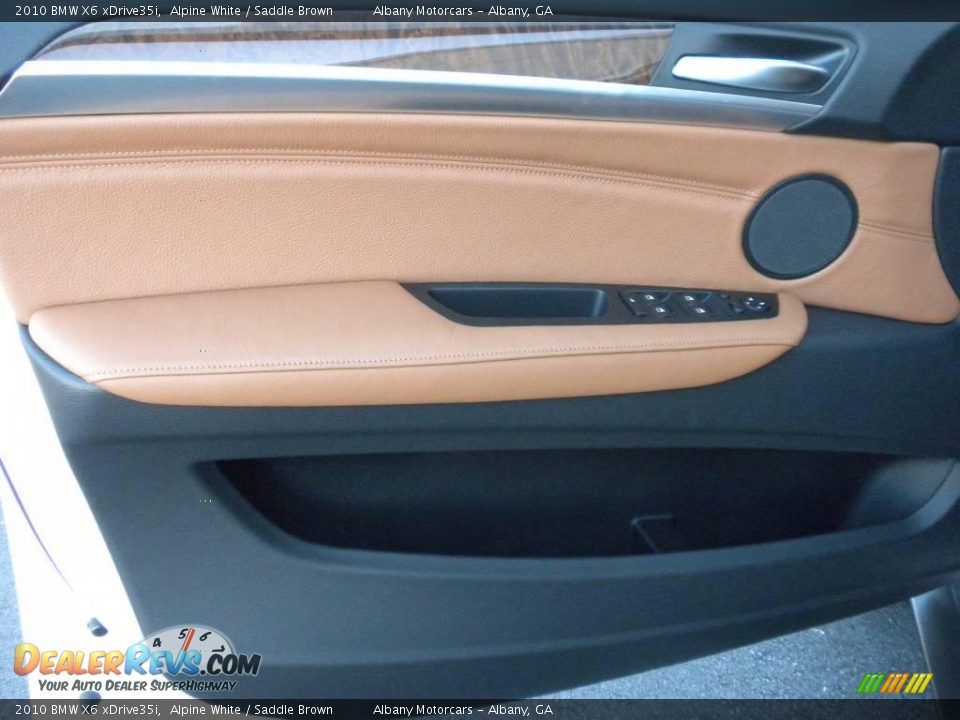 2010 BMW X6 xDrive35i Alpine White / Saddle Brown Photo #8