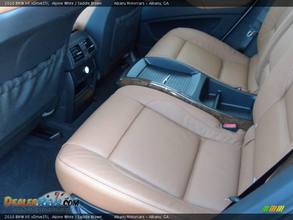 2010 BMW X6 xDrive35i Alpine White / Saddle Brown Photo #10