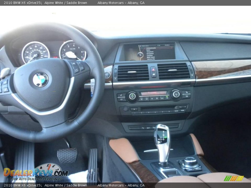 2010 BMW X6 xDrive35i Alpine White / Saddle Brown Photo #13