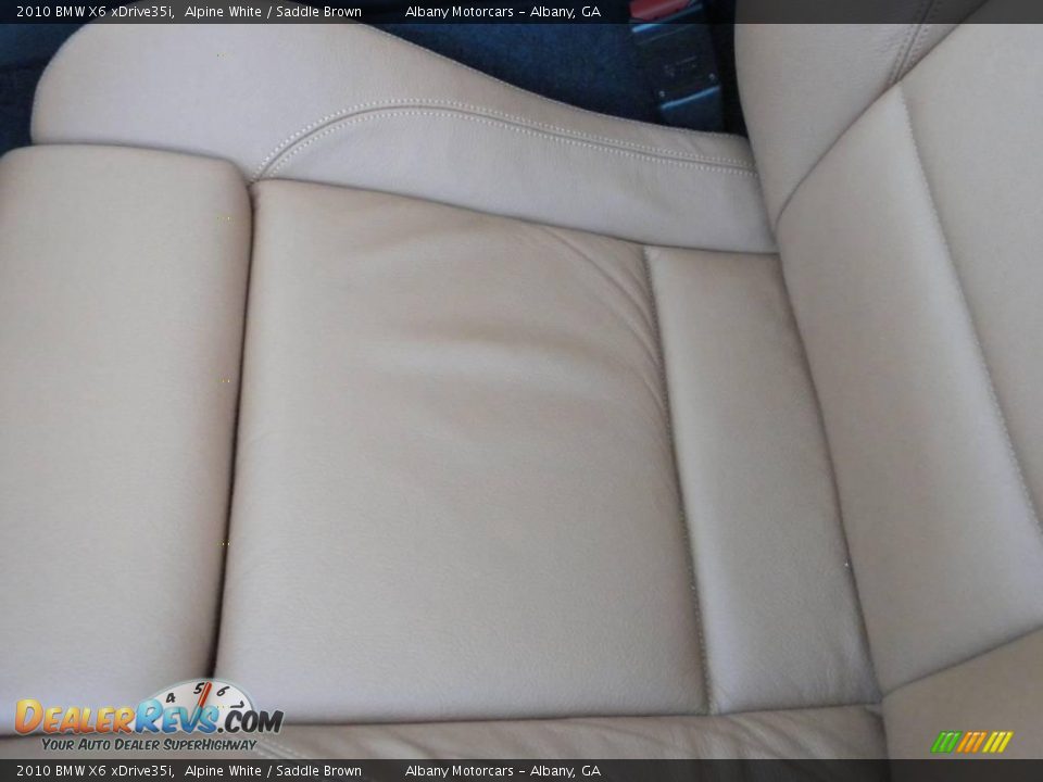 2010 BMW X6 xDrive35i Alpine White / Saddle Brown Photo #14