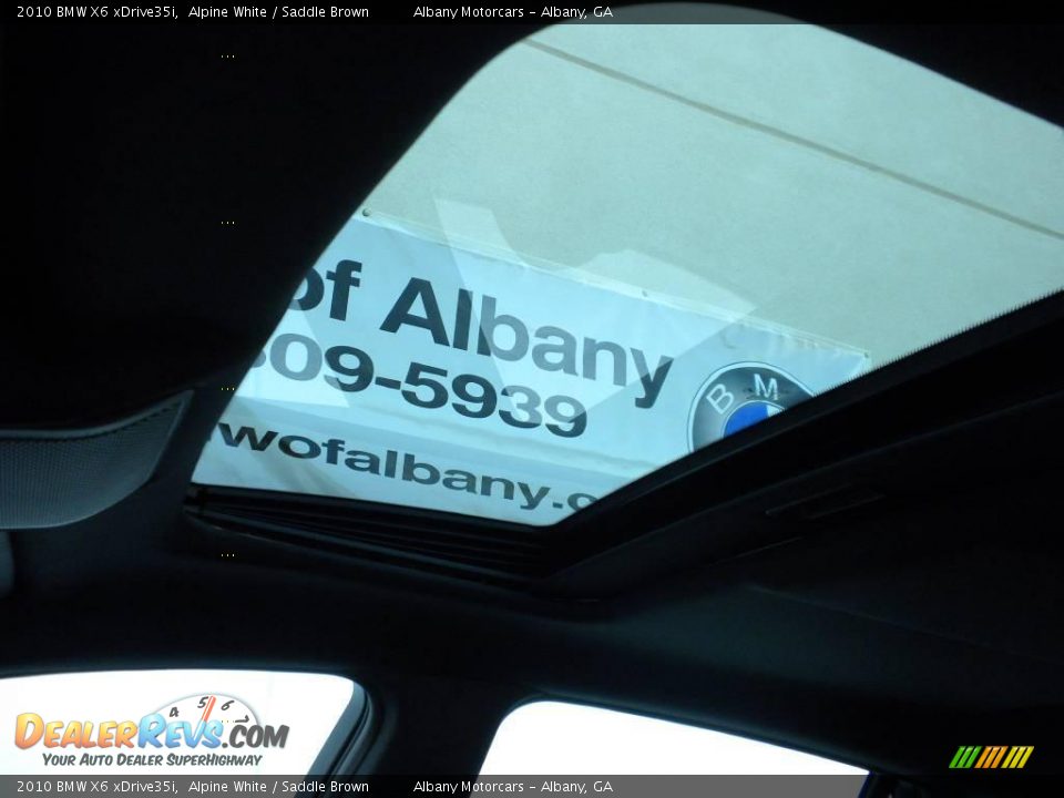 2010 BMW X6 xDrive35i Alpine White / Saddle Brown Photo #16