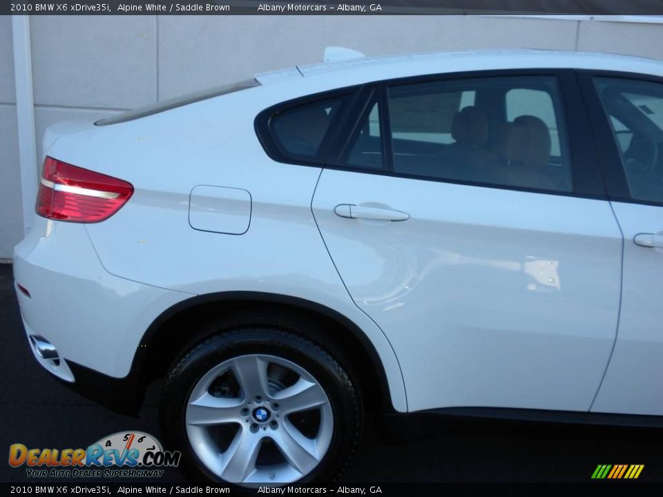 2010 BMW X6 xDrive35i Alpine White / Saddle Brown Photo #27