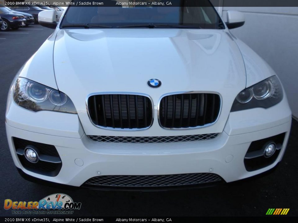 2010 BMW X6 xDrive35i Alpine White / Saddle Brown Photo #29