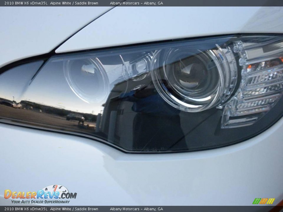 2010 BMW X6 xDrive35i Alpine White / Saddle Brown Photo #30