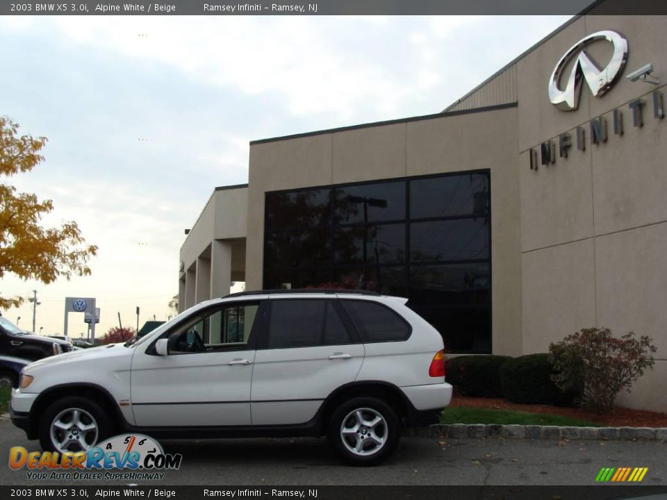 2003 BMW X5 3.0i Alpine White / Beige Photo #3