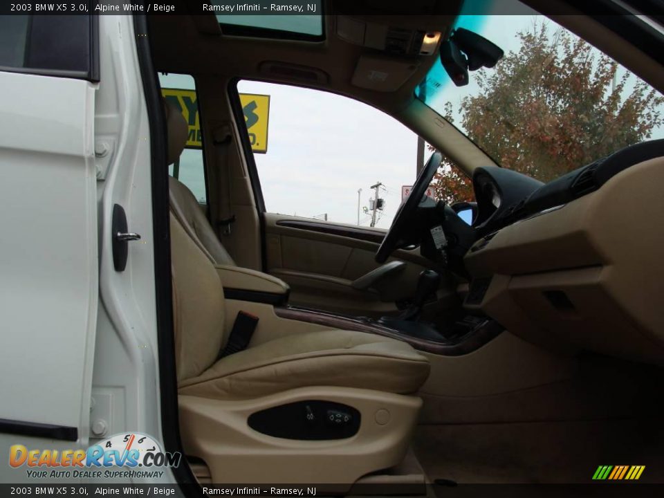 2003 BMW X5 3.0i Alpine White / Beige Photo #9