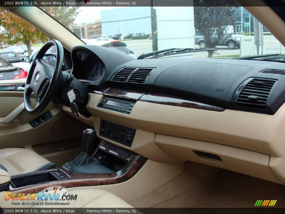 2003 BMW X5 3.0i Alpine White / Beige Photo #12