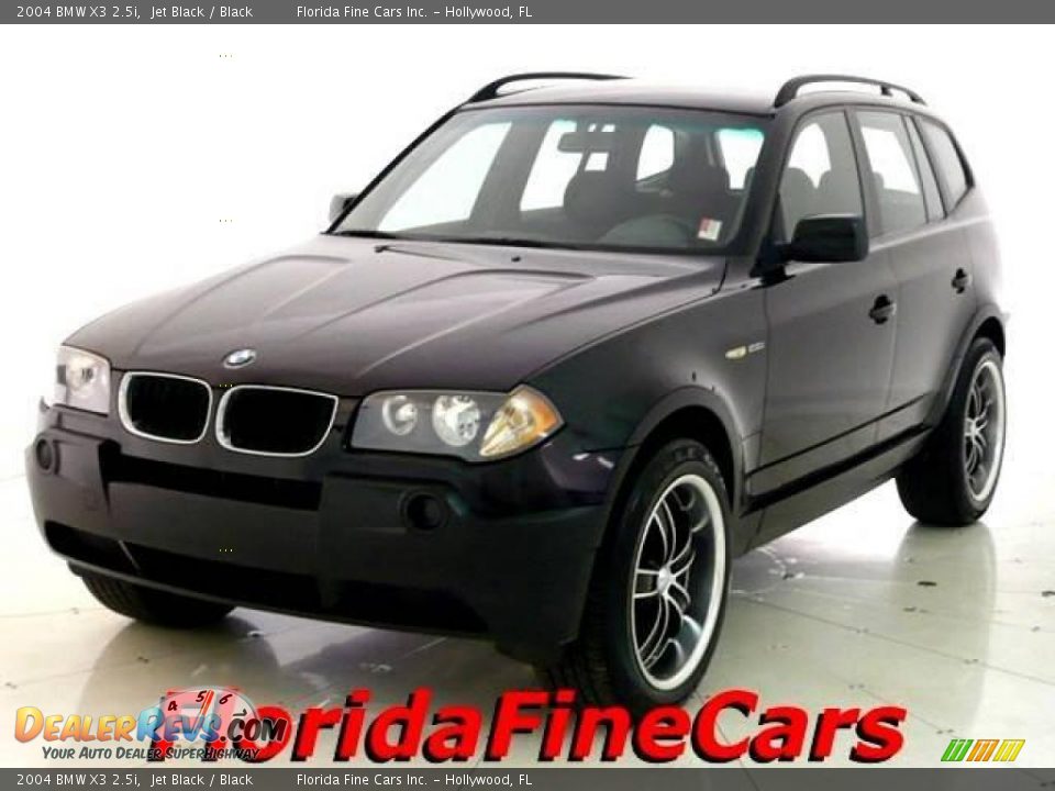 2004 BMW X3 2.5i Jet Black / Black Photo #1