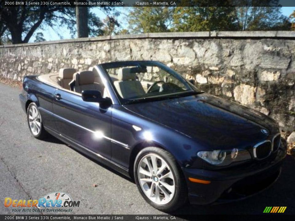 2006 BMW 3 Series 330i Convertible Monaco Blue Metallic / Sand Photo #1