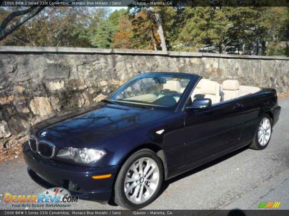 2006 BMW 3 Series 330i Convertible Monaco Blue Metallic / Sand Photo #2