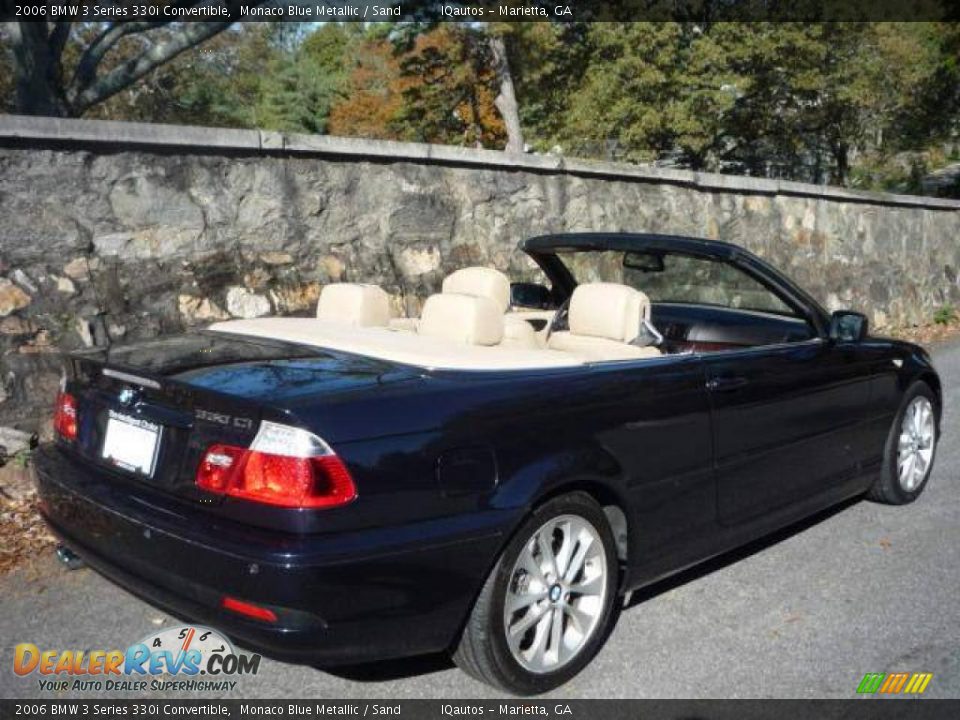2006 BMW 3 Series 330i Convertible Monaco Blue Metallic / Sand Photo #3