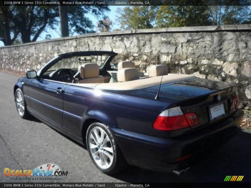 2006 BMW 3 Series 330i Convertible Monaco Blue Metallic / Sand Photo #4