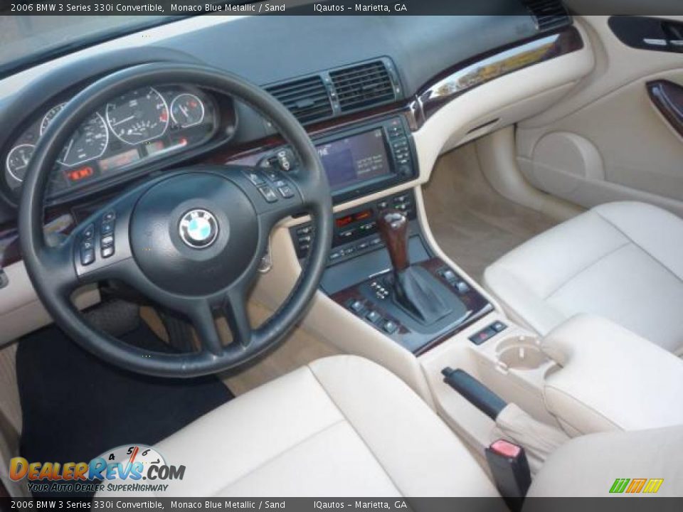 2006 BMW 3 Series 330i Convertible Monaco Blue Metallic / Sand Photo #7