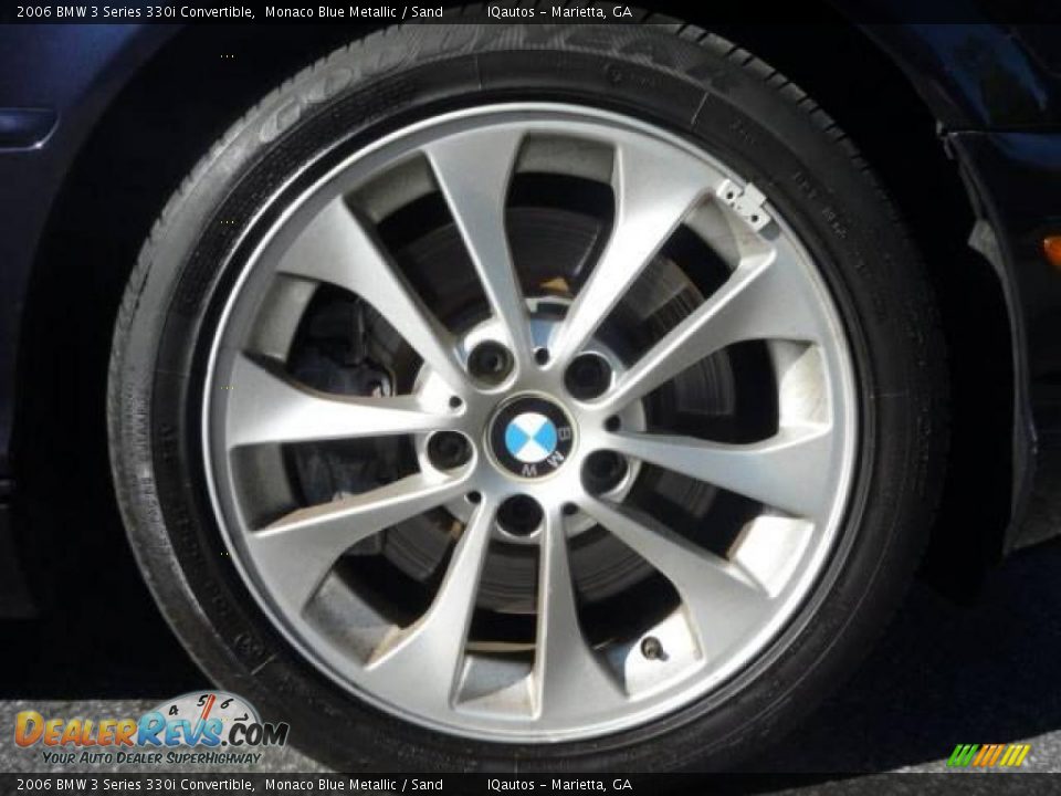2006 BMW 3 Series 330i Convertible Monaco Blue Metallic / Sand Photo #10