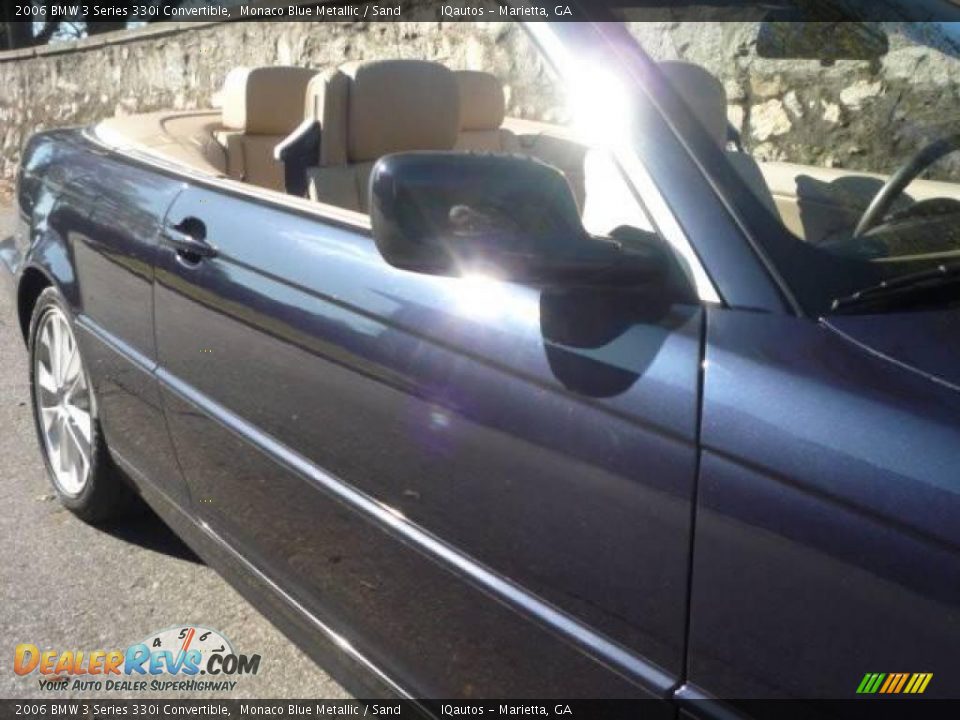 2006 BMW 3 Series 330i Convertible Monaco Blue Metallic / Sand Photo #13