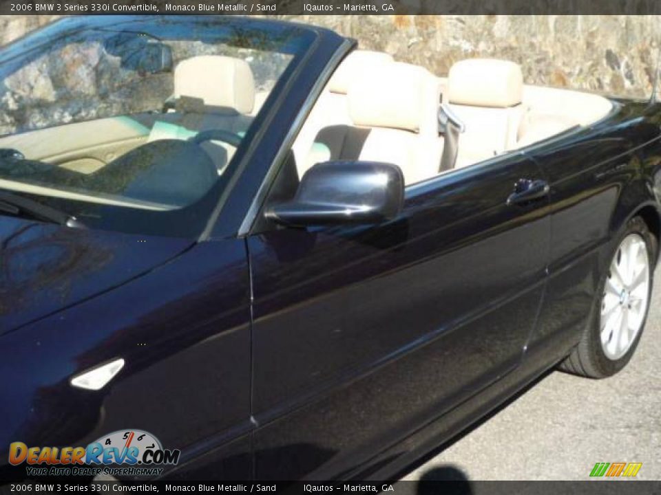 2006 BMW 3 Series 330i Convertible Monaco Blue Metallic / Sand Photo #14