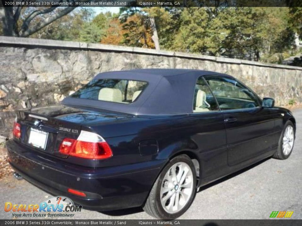 2006 BMW 3 Series 330i Convertible Monaco Blue Metallic / Sand Photo #15