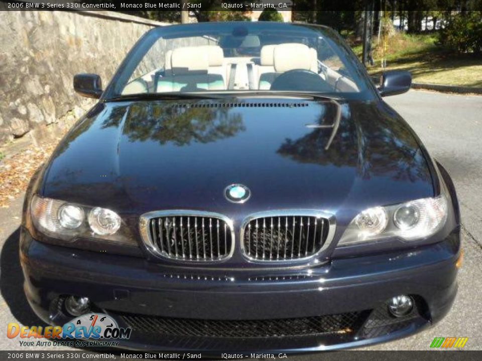 2006 BMW 3 Series 330i Convertible Monaco Blue Metallic / Sand Photo #16