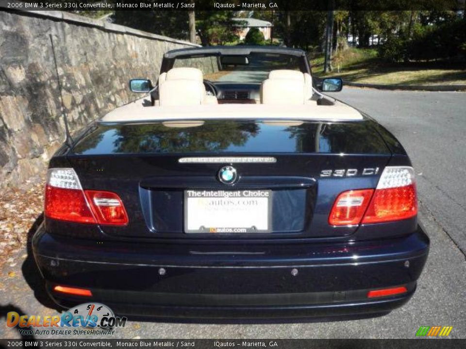 2006 BMW 3 Series 330i Convertible Monaco Blue Metallic / Sand Photo #17