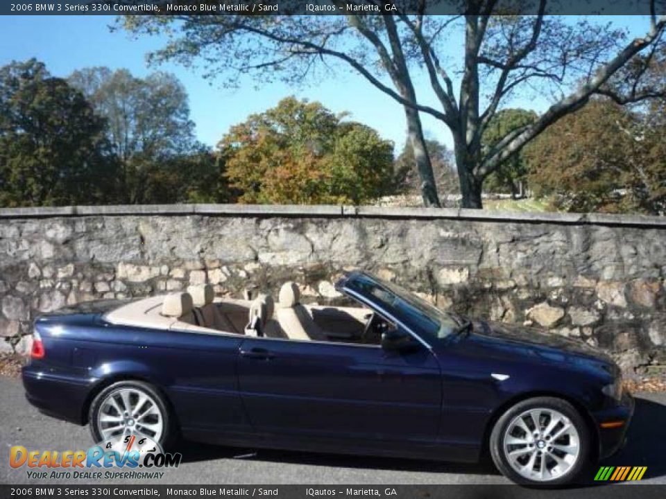 2006 BMW 3 Series 330i Convertible Monaco Blue Metallic / Sand Photo #18