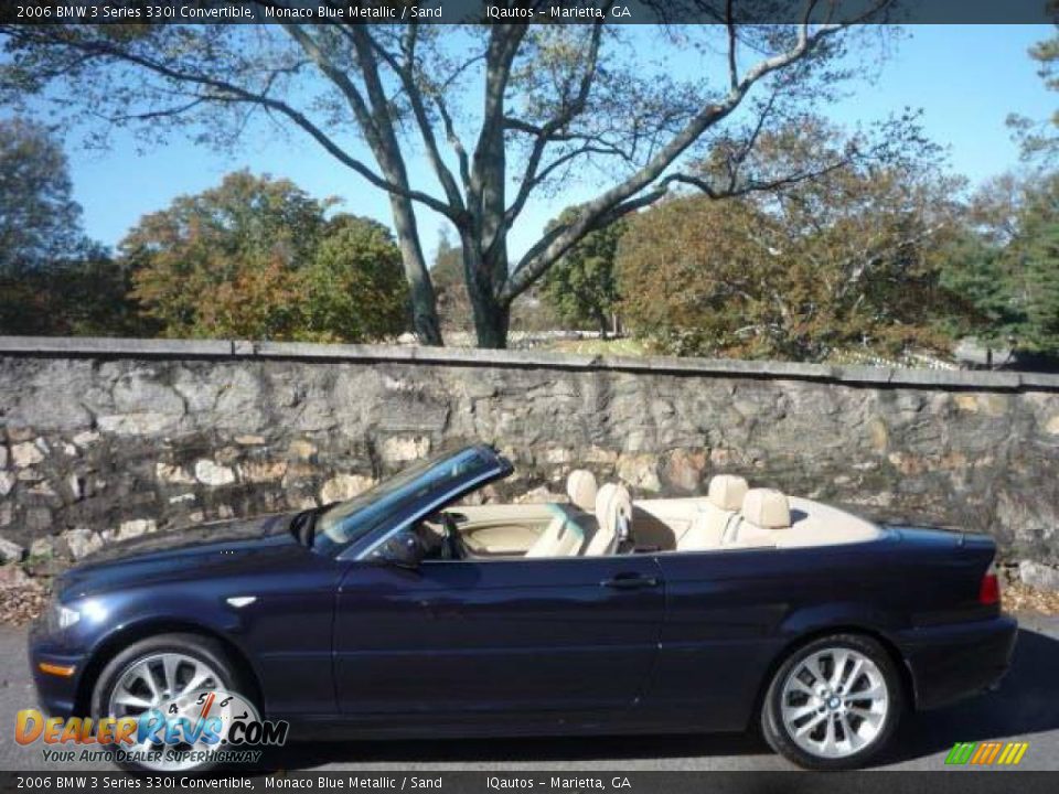 2006 BMW 3 Series 330i Convertible Monaco Blue Metallic / Sand Photo #19