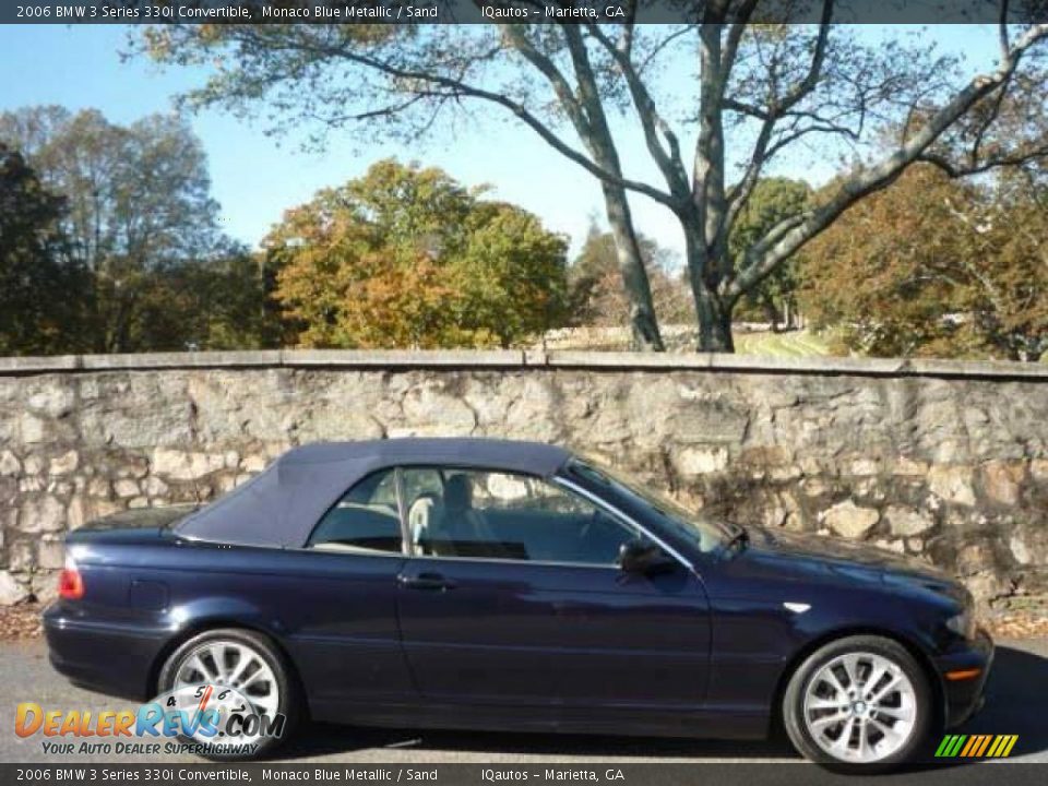 2006 BMW 3 Series 330i Convertible Monaco Blue Metallic / Sand Photo #20