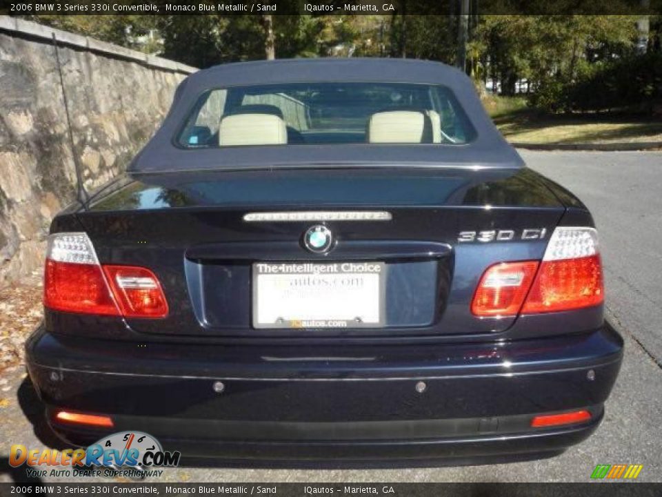 2006 BMW 3 Series 330i Convertible Monaco Blue Metallic / Sand Photo #21