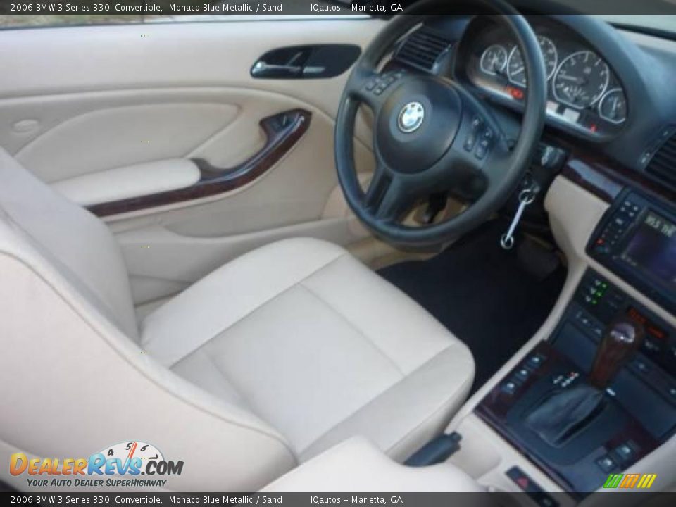 2006 BMW 3 Series 330i Convertible Monaco Blue Metallic / Sand Photo #22