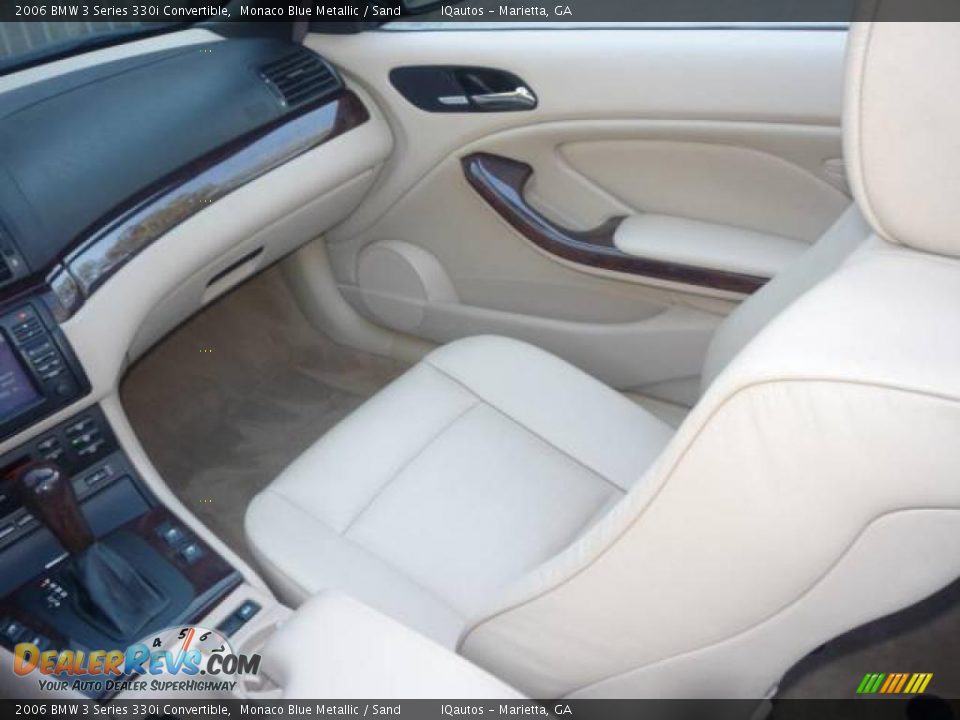 2006 BMW 3 Series 330i Convertible Monaco Blue Metallic / Sand Photo #23