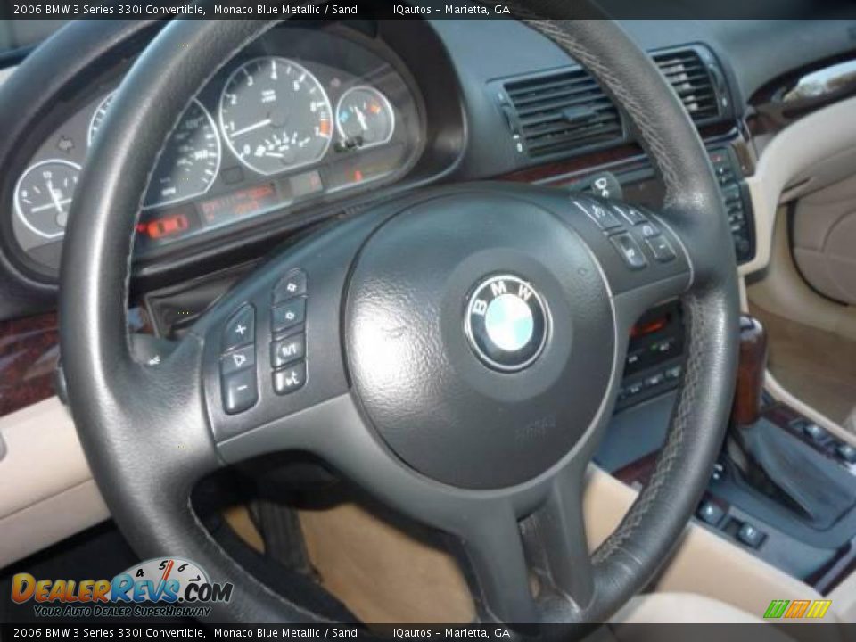 2006 BMW 3 Series 330i Convertible Monaco Blue Metallic / Sand Photo #24